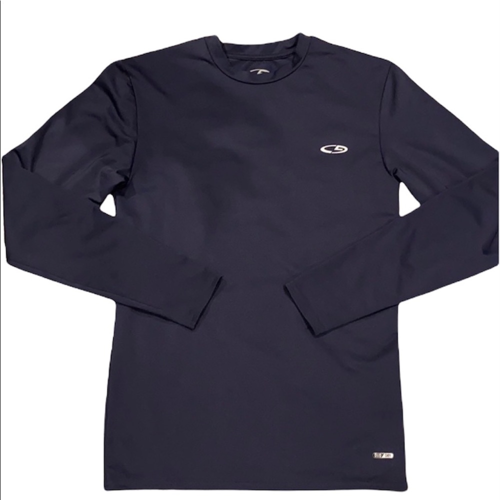 C9 by Champion Boys Duo Dry Navy Long Sleeve Shirt Small S Athletic Gym Top